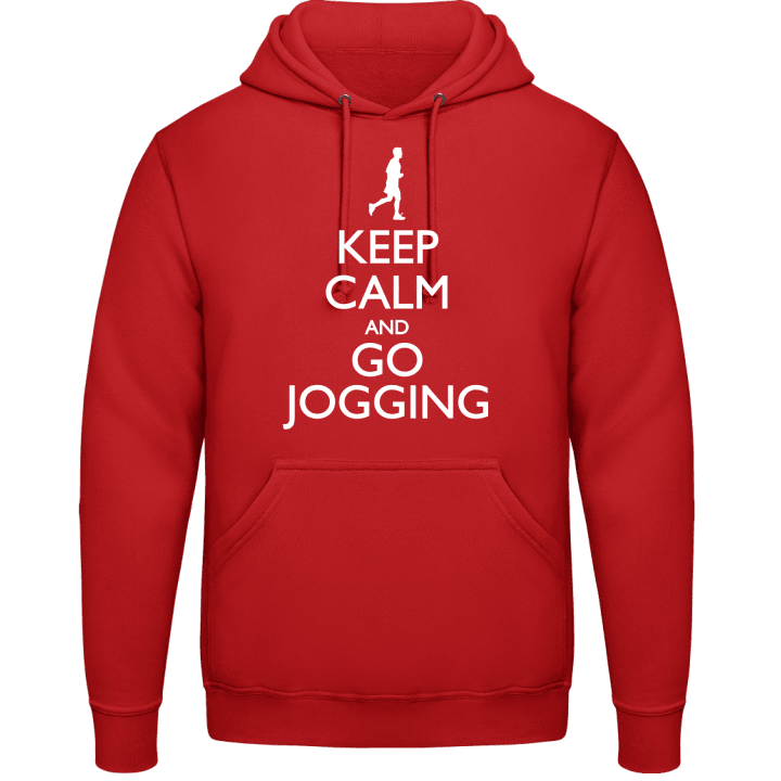 Keep Calm And Go Jogging Felpa con cappuccio contain pic