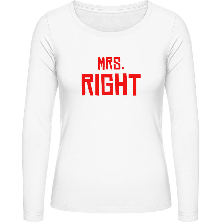 Mrs Right Kvinnor långärmad skjorta contain pic