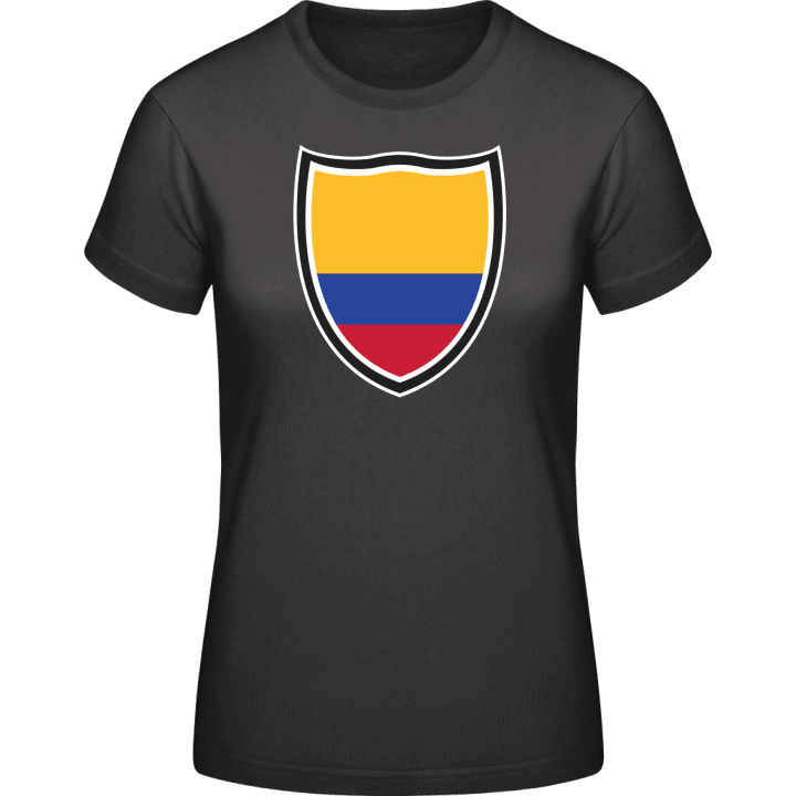 Colombia Flag Shield T-shirt för kvinnor contain pic