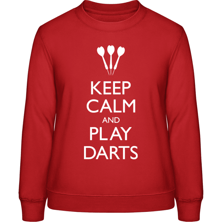 Keep Calm and Play Darts Vrouwen Sweatshirt contain pic