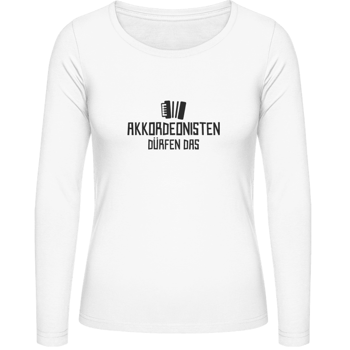 Akkordeonisten dürfen das T-shirt à manches longues pour femmes 0 image