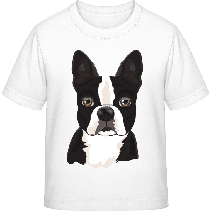 Boston Terrier Leder Realistisk T-skjorte for barn 0 image