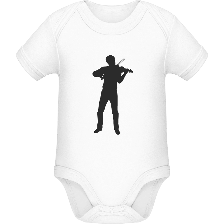 Violinist Silhouette Baby romper kostym contain pic