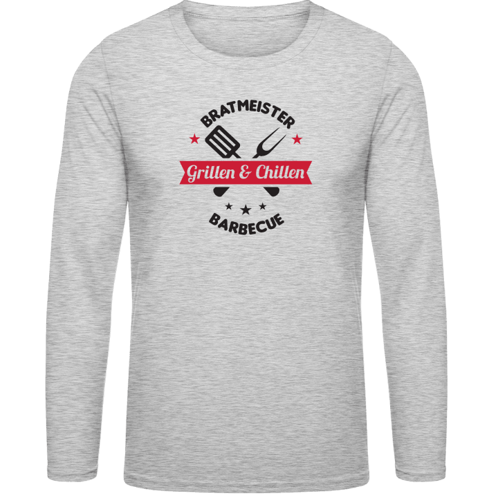 Grillen & Chillen Bratmeister Shirt met lange mouwen contain pic