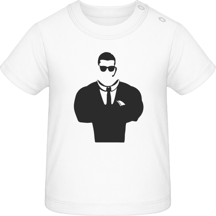Security Guard Silhouette Baby T-Shirt contain pic