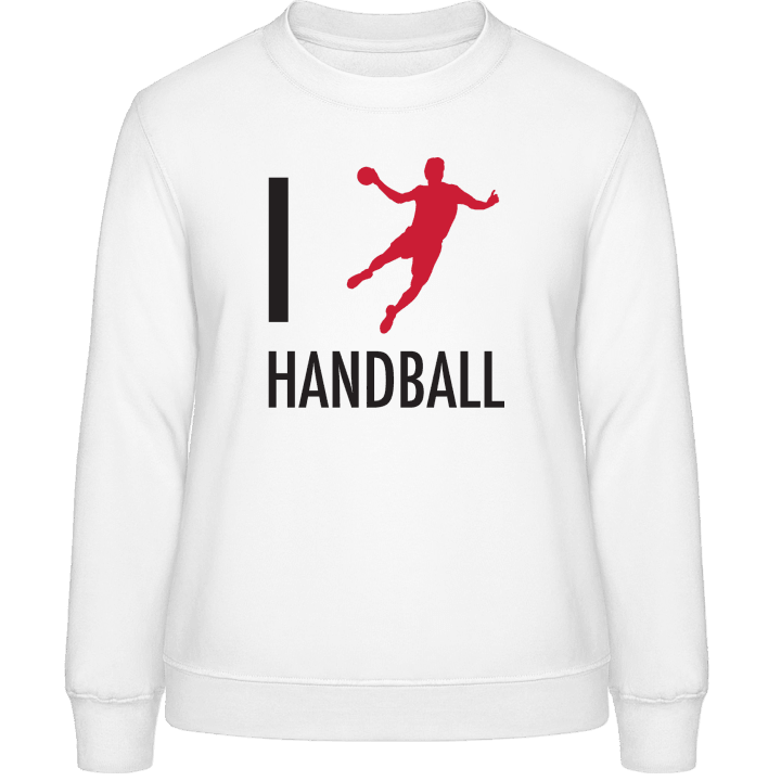 I Love Handball Frauen Sweatshirt contain pic
