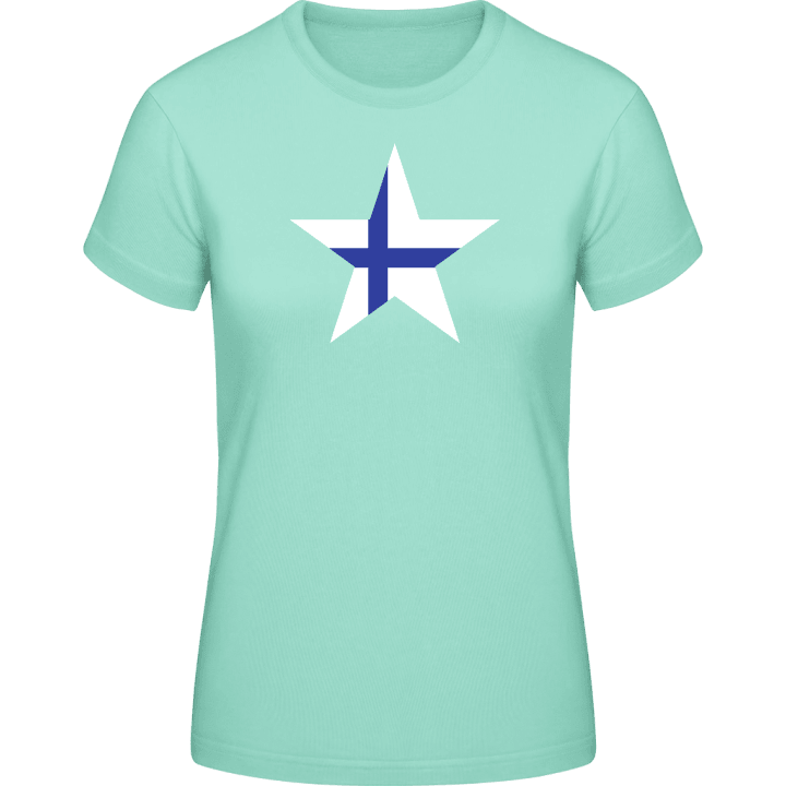 Finnish Star T-skjorte for kvinner contain pic