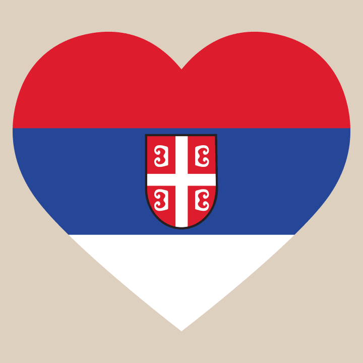 Serbia Heart Flag Hettegenser for kvinner 0 image