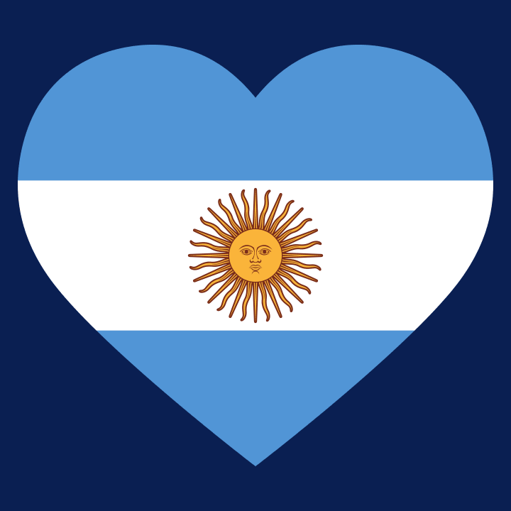Argentina Heart Flag Baby romperdress 0 image