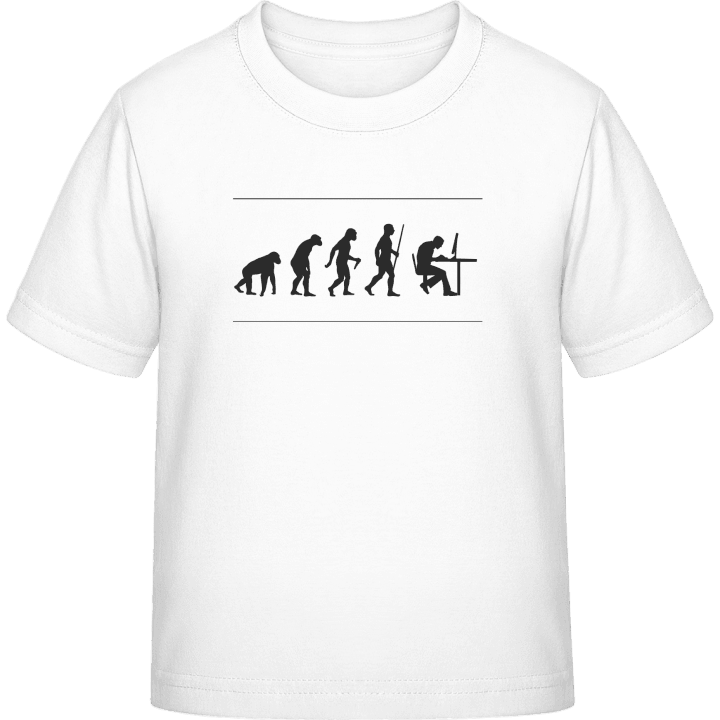 Funny Evolution Geek Camiseta infantil contain pic