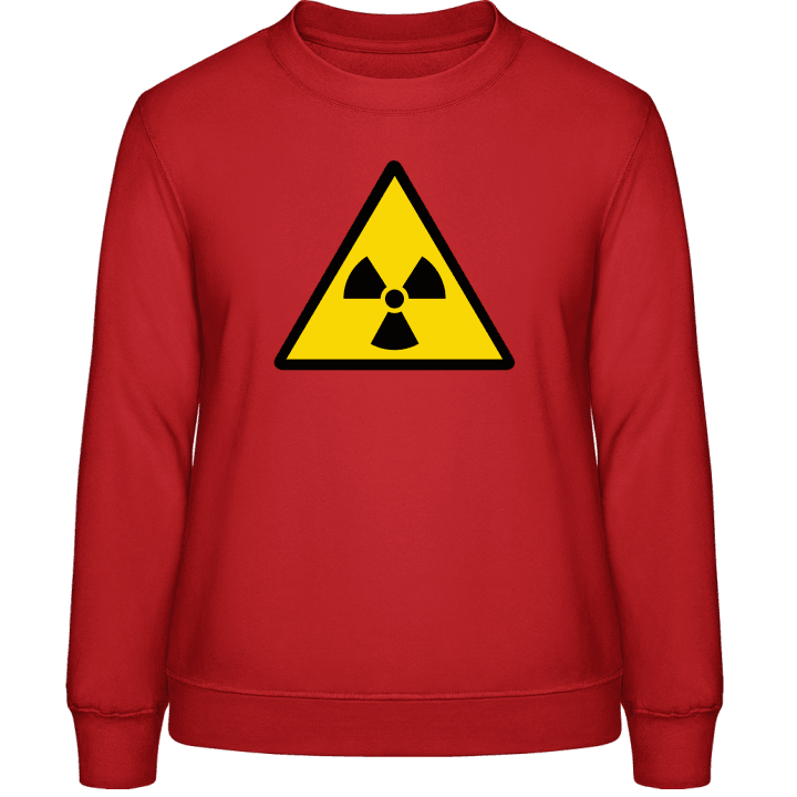 Radioactivity Warning Sweatshirt för kvinnor contain pic