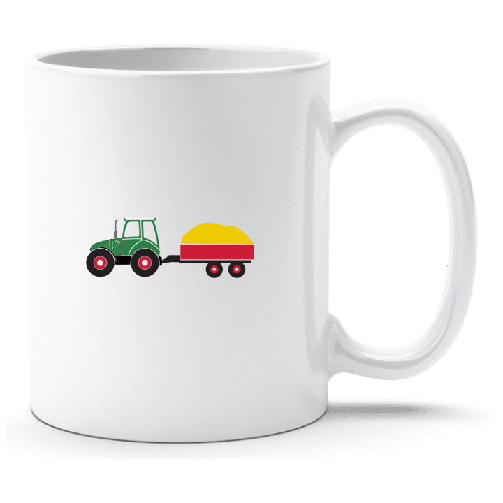 Tractor Illustration Beker contain pic