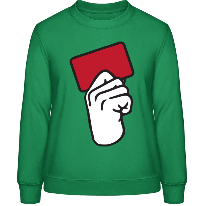 Red Card Sweatshirt för kvinnor contain pic