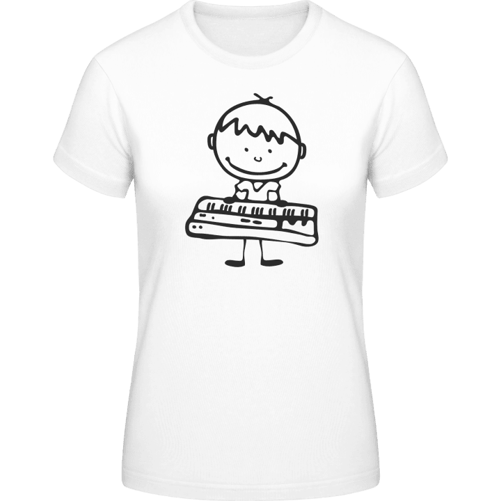 Keyboarder Comic Frauen T-Shirt contain pic