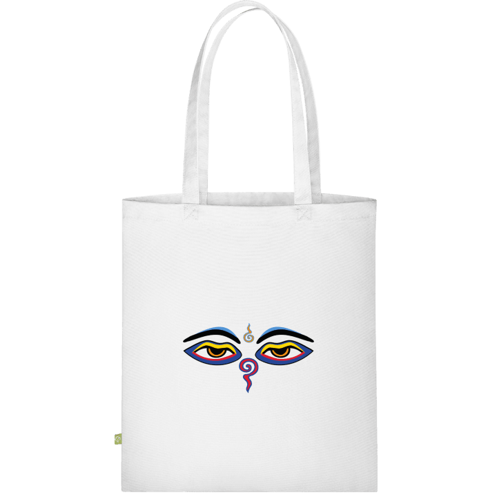 Eyes of Buddha Symbol Stofftasche contain pic
