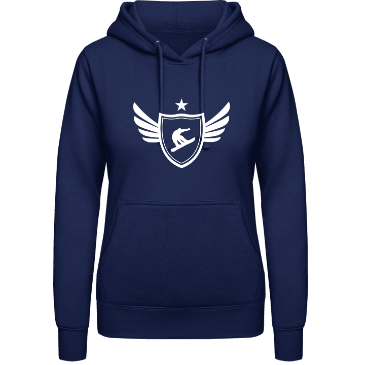 Skateboarder Winged Women Hoodie contain pic