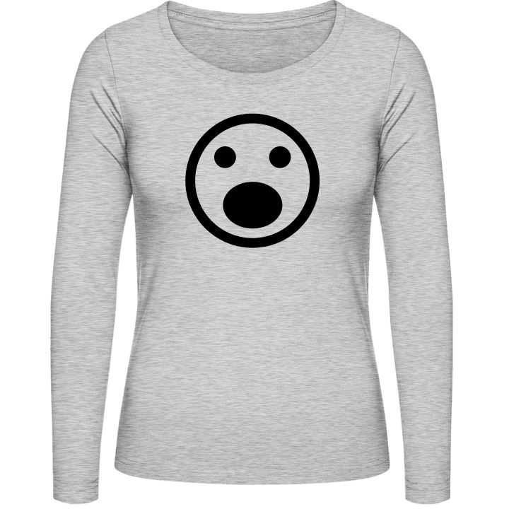 Horrified Smiley Langermet skjorte for kvinner contain pic