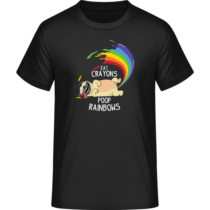 Eat Crayons Poop Rainbows T-Shirt contain pic