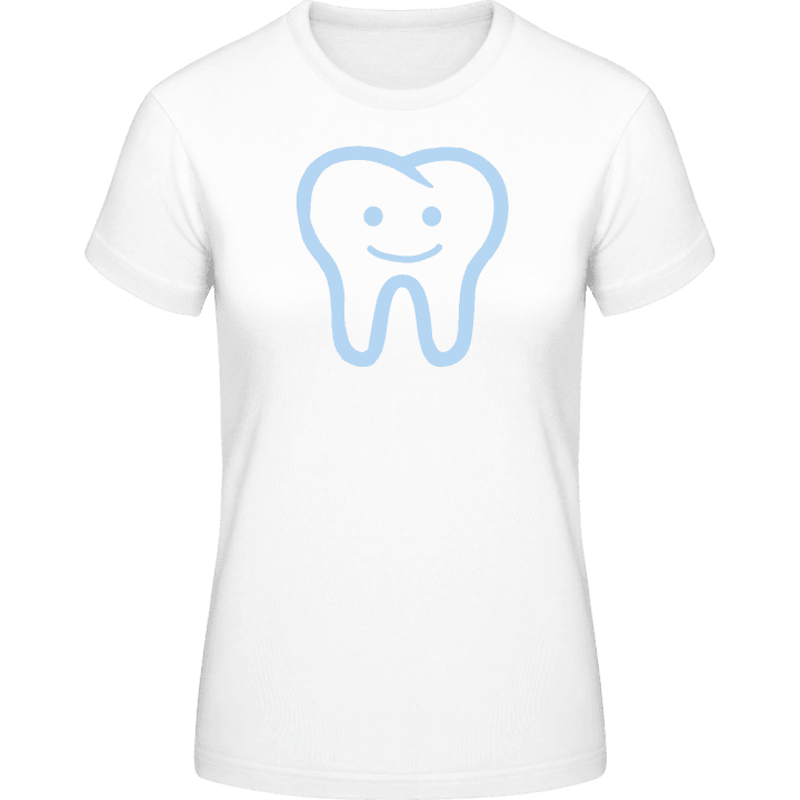 Happy Tooth Smiley Vrouwen T-shirt contain pic