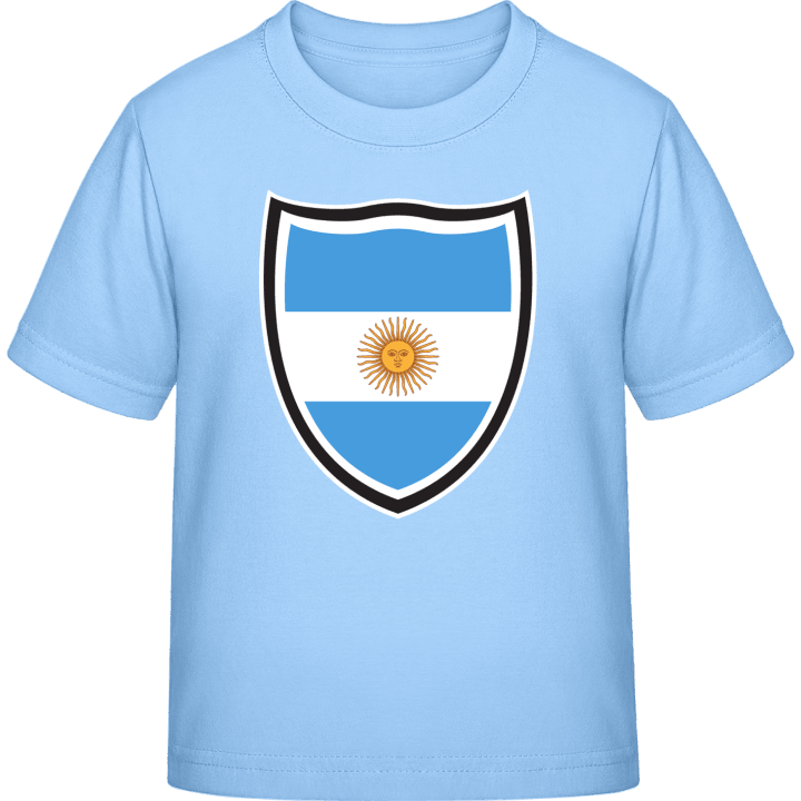 Argentina Flag Shield T-shirt för barn contain pic