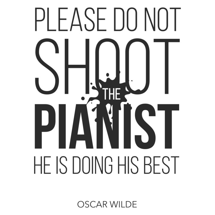 Do Not Shoot The Pianist Delantal de cocina 0 image