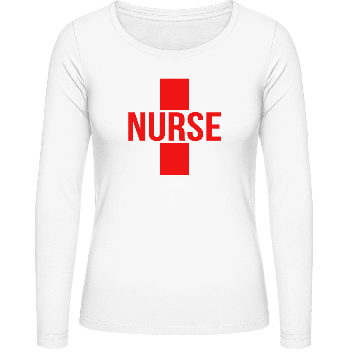Nurse Cross Langermet skjorte for kvinner contain pic