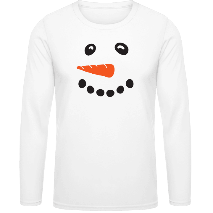 Snowman Face Effect Langarmshirt 0 image