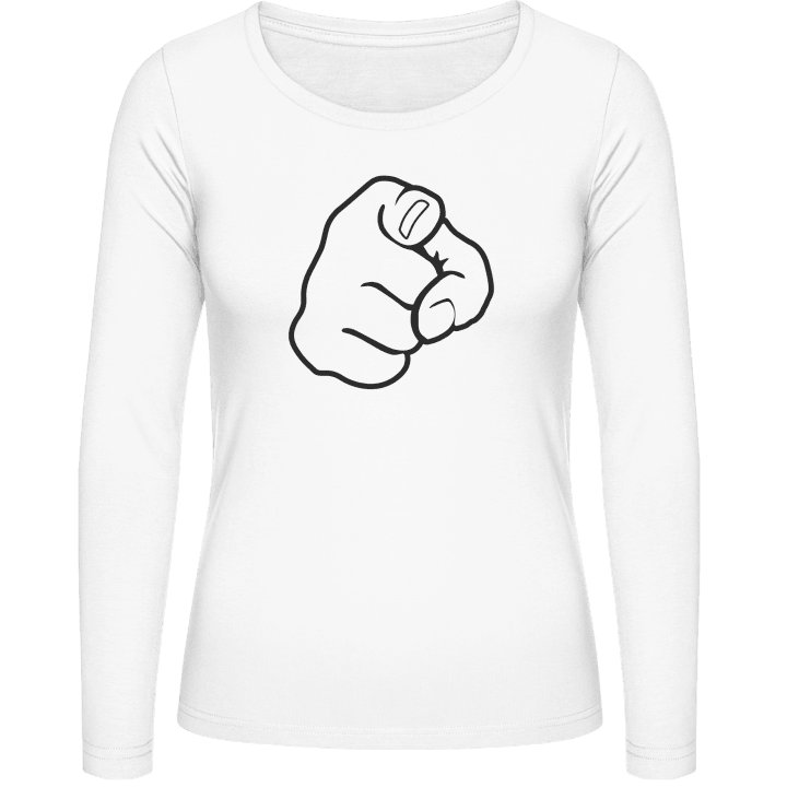 You Finger Camisa de manga larga para mujer contain pic