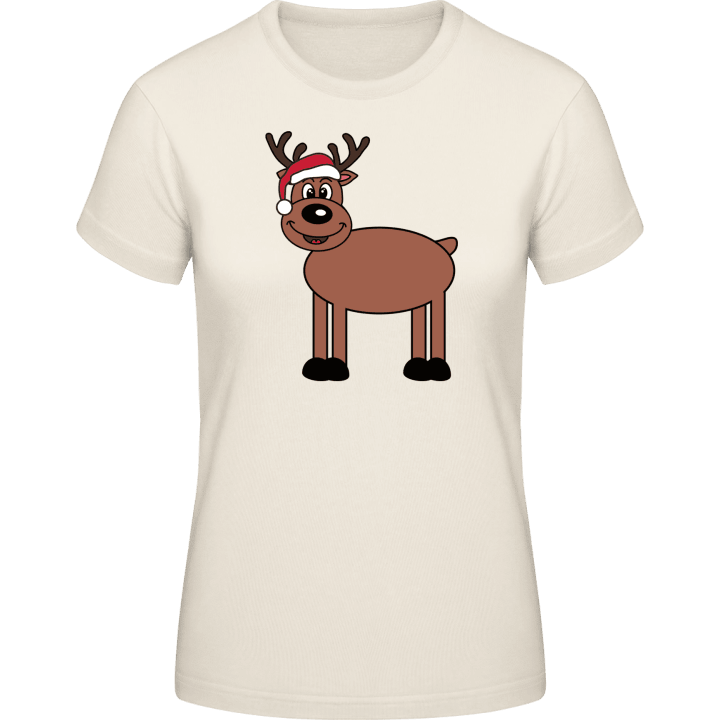 Funny Christmas Reindeer T-shirt för kvinnor 0 image