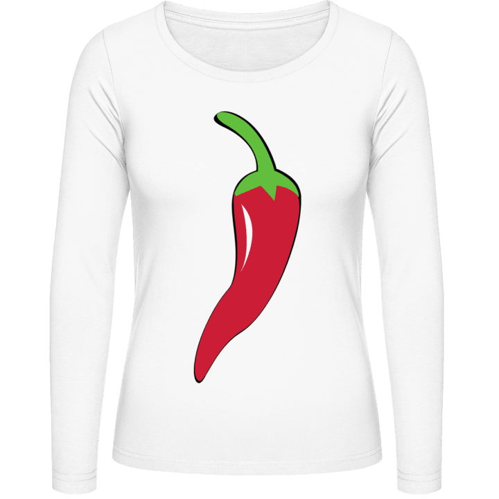 Red Pepper T-shirt à manches longues pour femmes contain pic