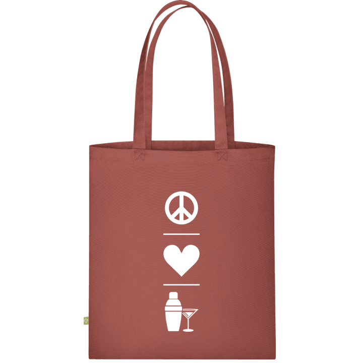 Peace Love Cocktail Mixing Cloth Bag contain pic