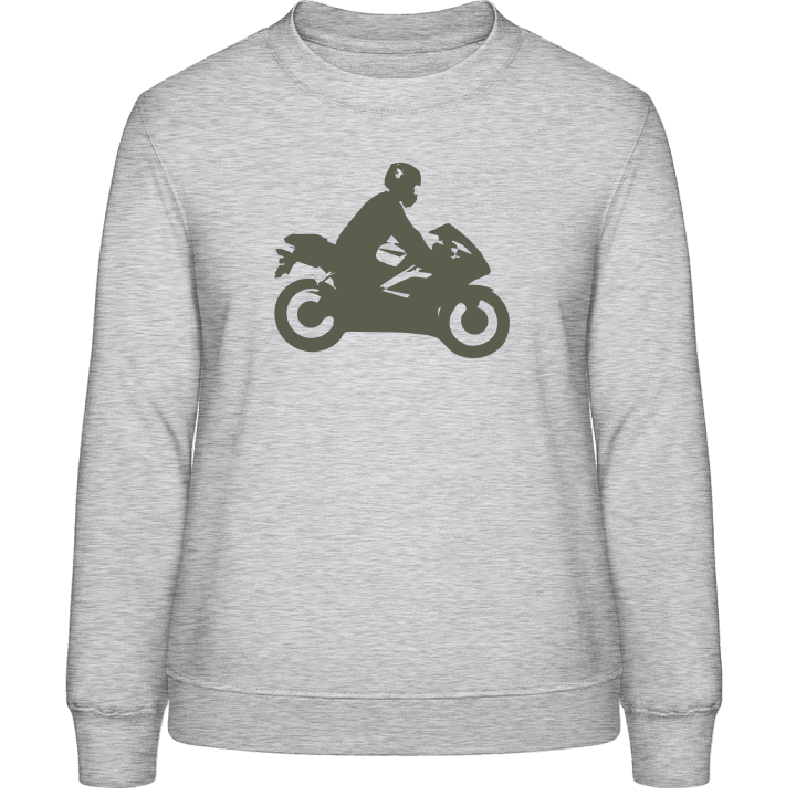 Motorcyclist Silhouette Sweatshirt för kvinnor 0 image