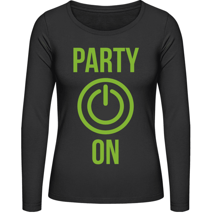 Party On Camisa de manga larga para mujer contain pic