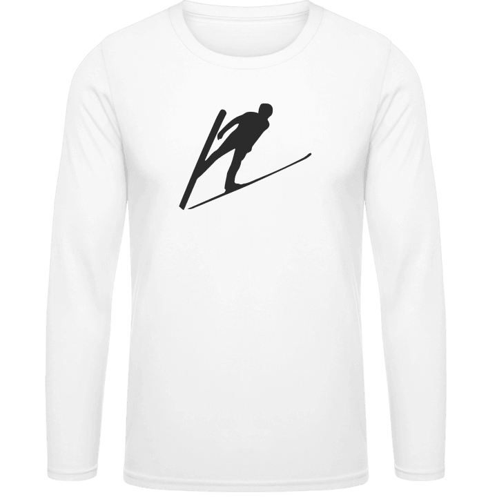 Ski Jumper Silhouette Long Sleeve Shirt contain pic