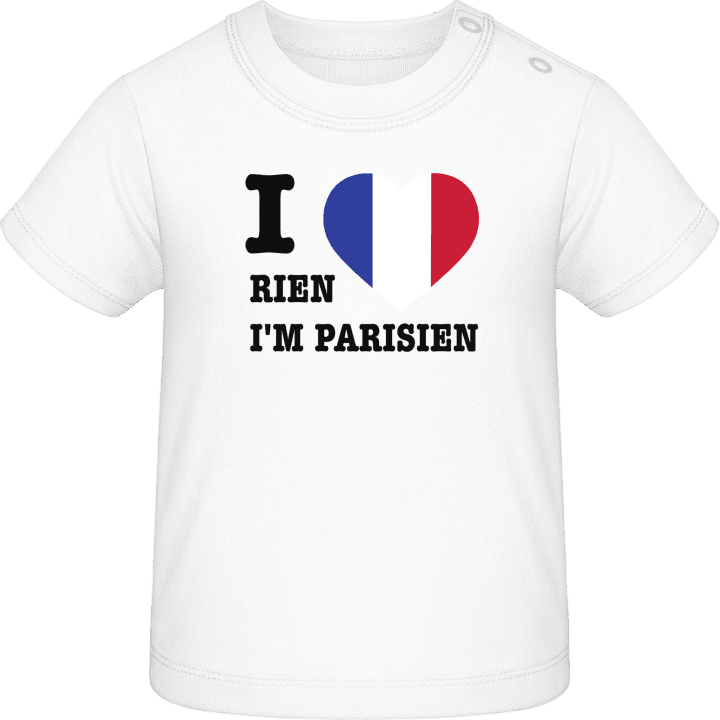 I Love Rien I'm Parisien T-shirt för bebisar 0 image