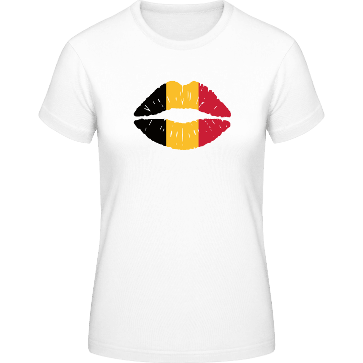Belgium Kiss Flag T-shirt för kvinnor 0 image