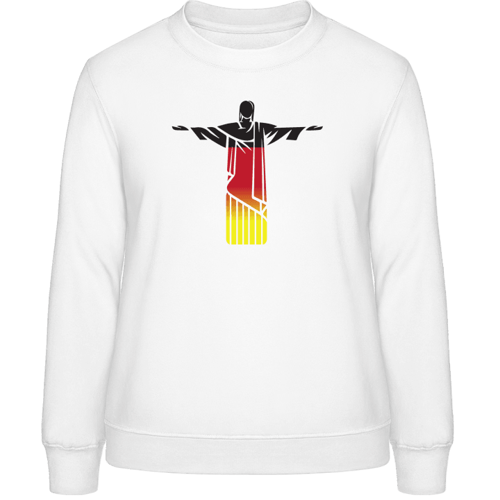 German Jesus Statue Rio Sweatshirt för kvinnor contain pic
