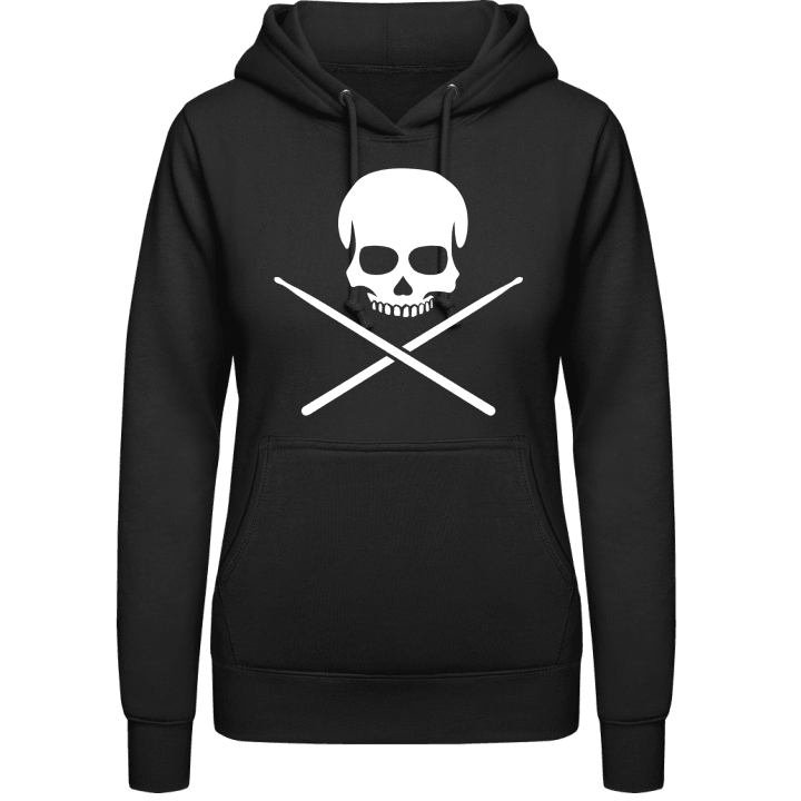 Drummer Skull Women Hoodie contain pic