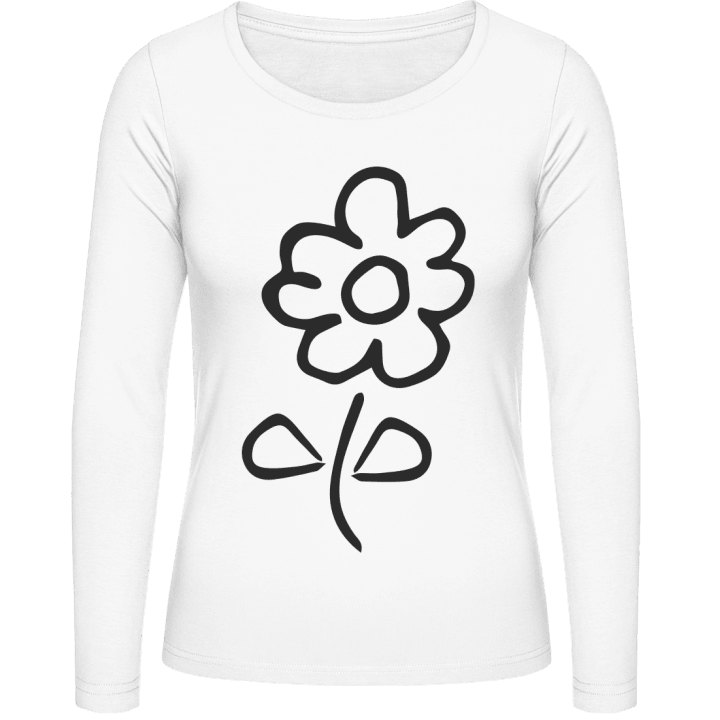 Flower Comic Langermet skjorte for kvinner 0 image