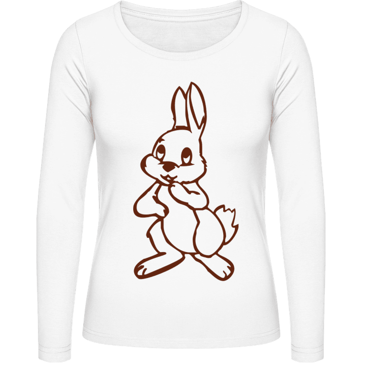 Cute Bunny Langermet skjorte for kvinner 0 image