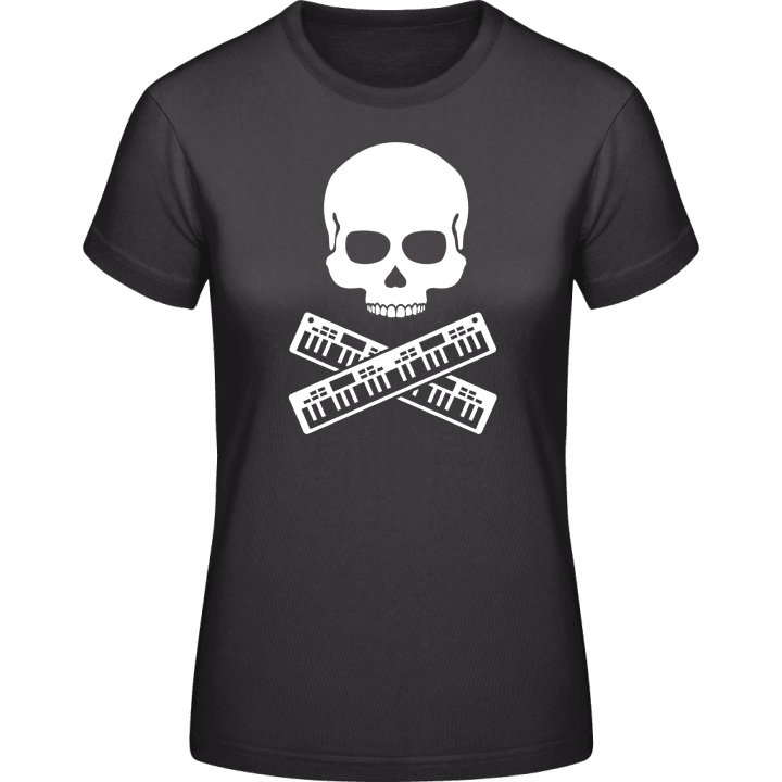 Keyboarder Skull Vrouwen T-shirt contain pic