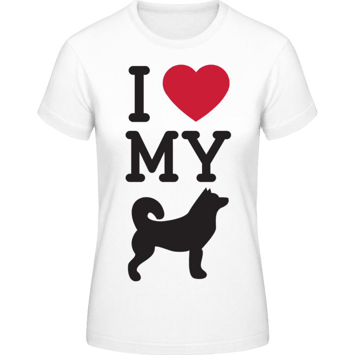 I Love My Dog Spitz Frauen T-Shirt 0 image