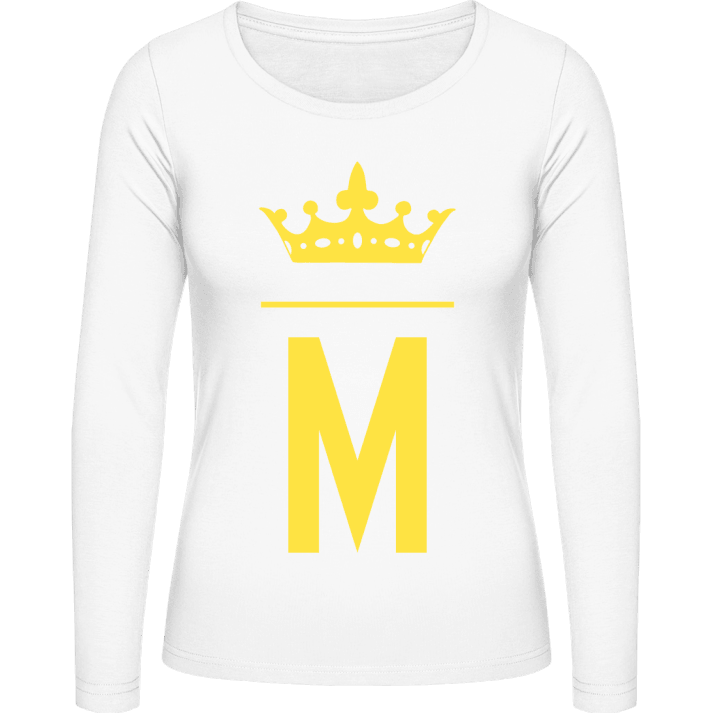 M Initial Langermet skjorte for kvinner 0 image