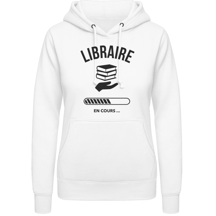 Libraire en cours Vrouwen Hoodie contain pic