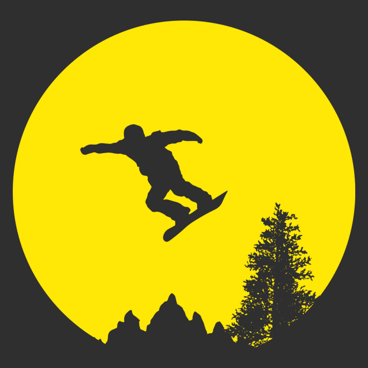 Snowboarder in Moonlight T-skjorte for barn 0 image
