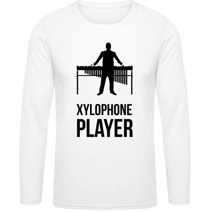 Xylophone Player Silhouette T-shirt à manches longues contain pic