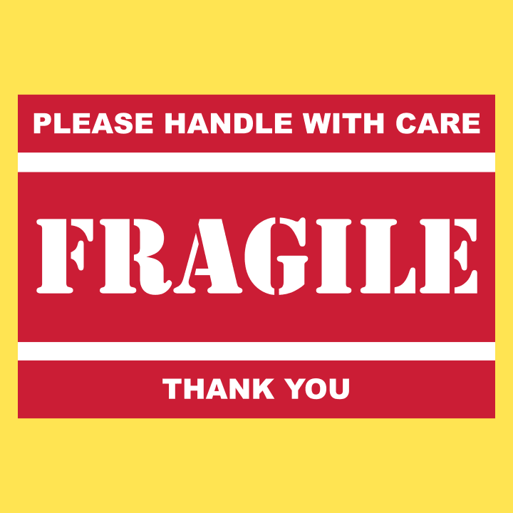 Fragile Please Handle With Care T-shirt för kvinnor 0 image