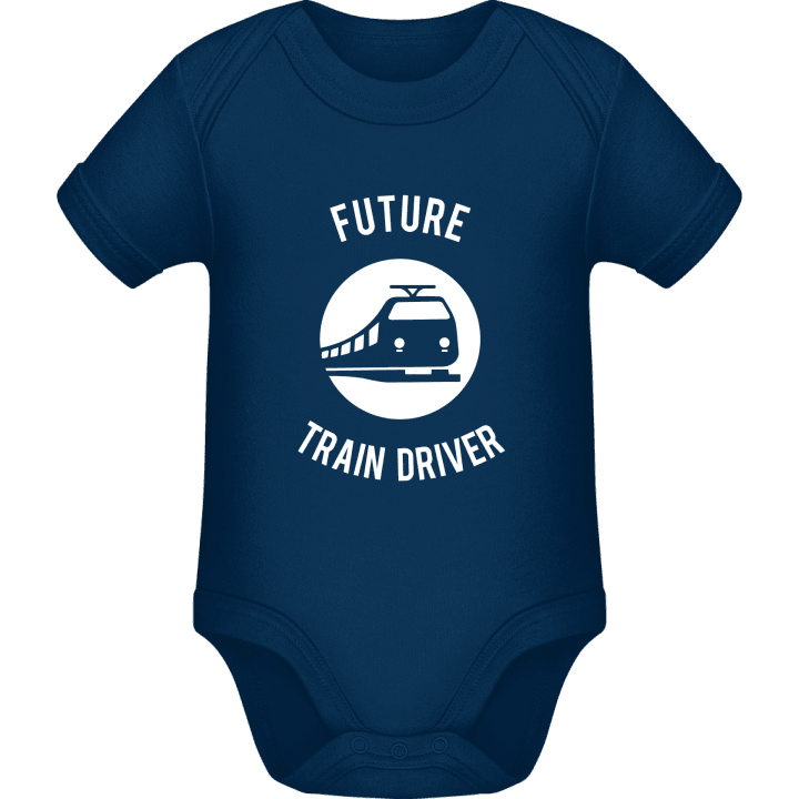 Future Train Driver Silhouette Baby romper kostym contain pic