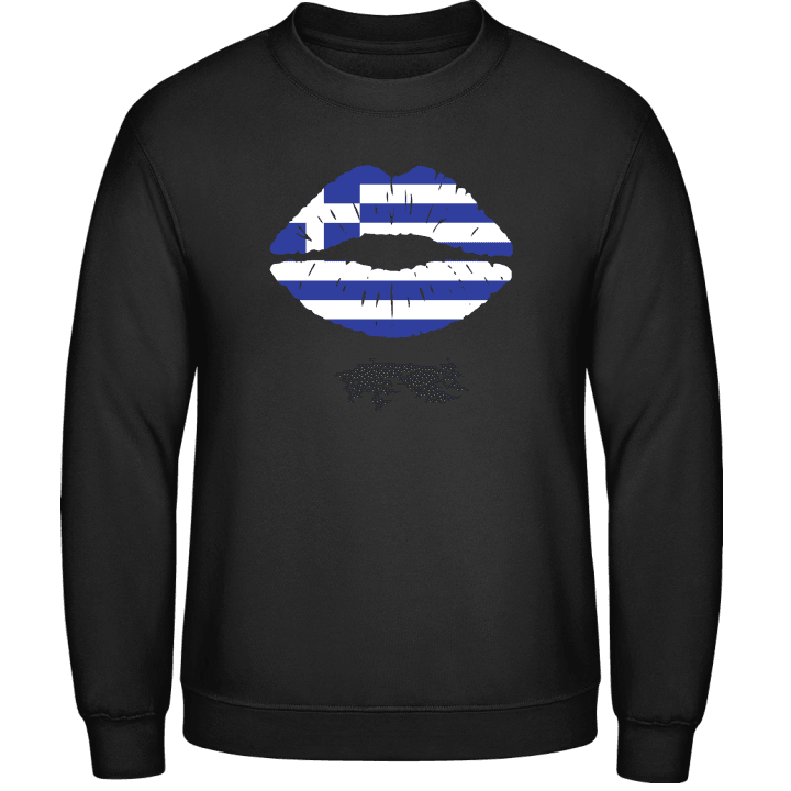 Greek Kiss Flag Felpa contain pic