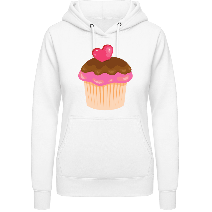Cupcake Illustration Felpa con cappuccio da donna contain pic